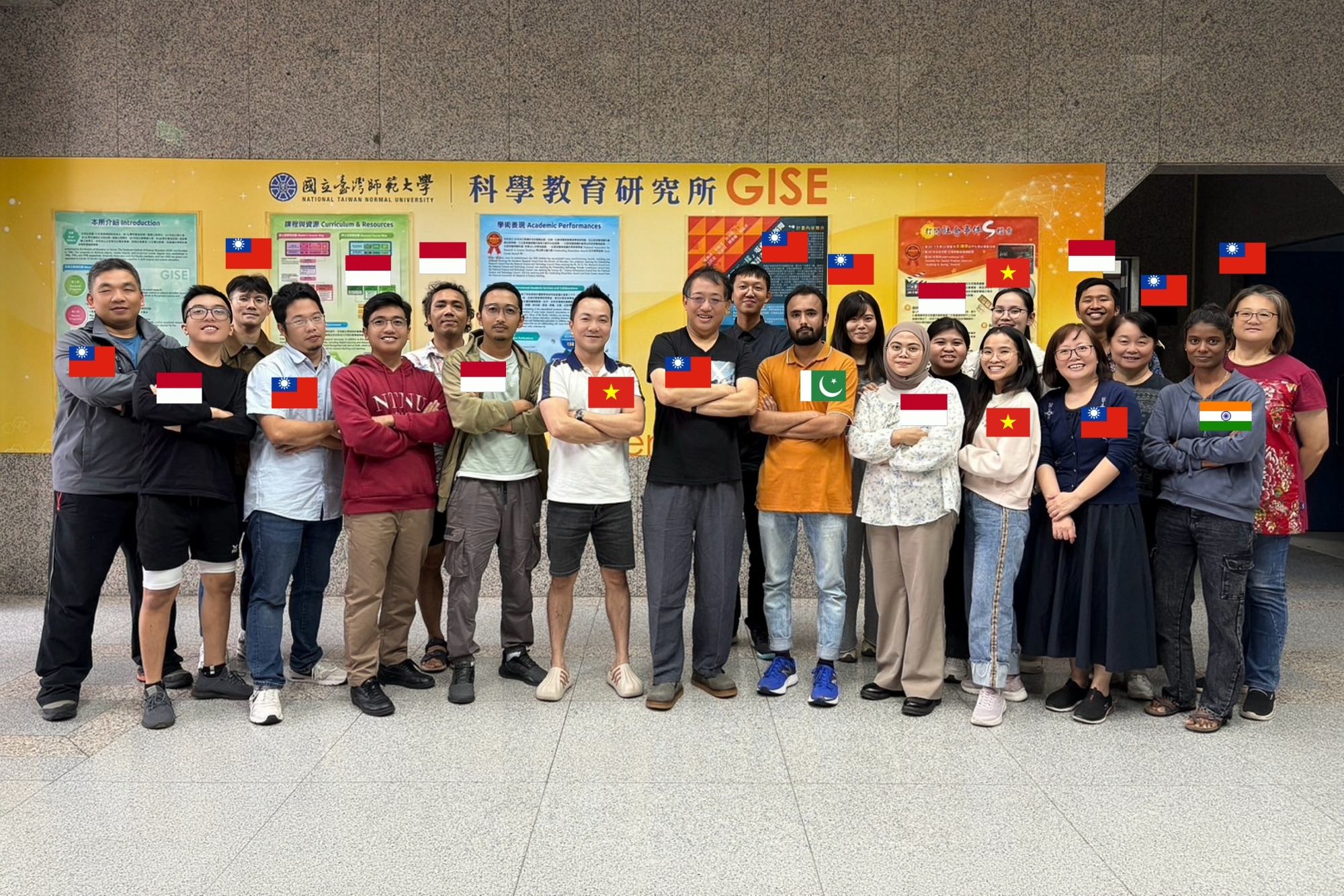 臺師大科教所 GISE 國際師生合影